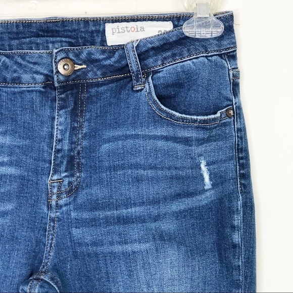 PISTOLA distressed skinny jeans - Picture 5 of 10